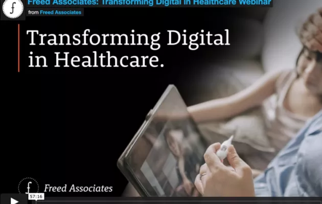 Picture saying "Transforming Digital in Healthcare"